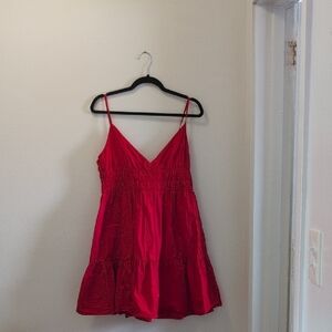 Red Spaghetti Strap Dress